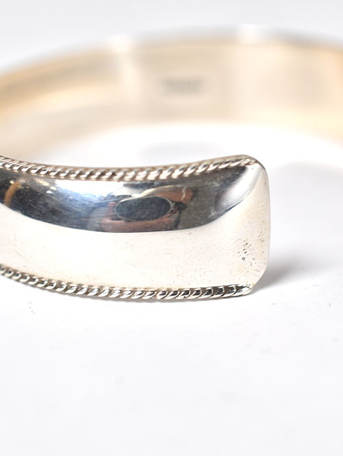Navajo Rope Design Silver Bangle