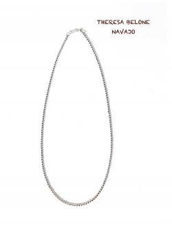 Navajo John THERESA BELONE SilverBeaded Necklace