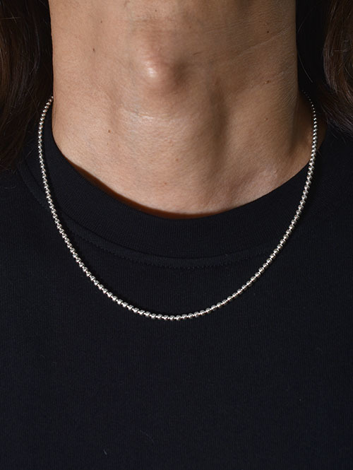 Navajo John THERESA BELONE SilverBeaded Necklace