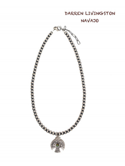 Navajo Darren Livingston Eagle Silver Pendant