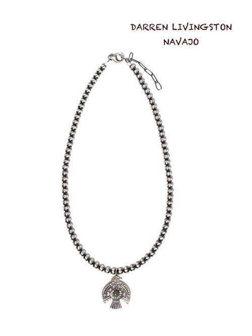 Navajo Darren Livingston Eagle Silver Pendant