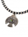Navajo Darren Livingston Eagle Silver Pendant