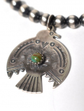 Navajo Darren Livingston Eagle Silver Pendant