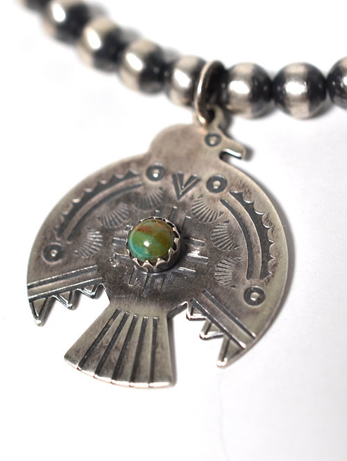 Navajo Darren Livingston Eagle Silver Pendant