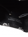 CROSSED ARROWS バンダナ　レザー巾着　Black
