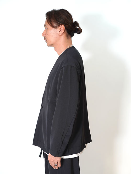 LA MOND  TWILL TWIST CARDIGAN JACKET