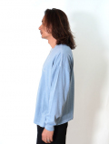 SALVAGE PUBLIC  Surfing Pigment L/S Tee - Ocean Blue
