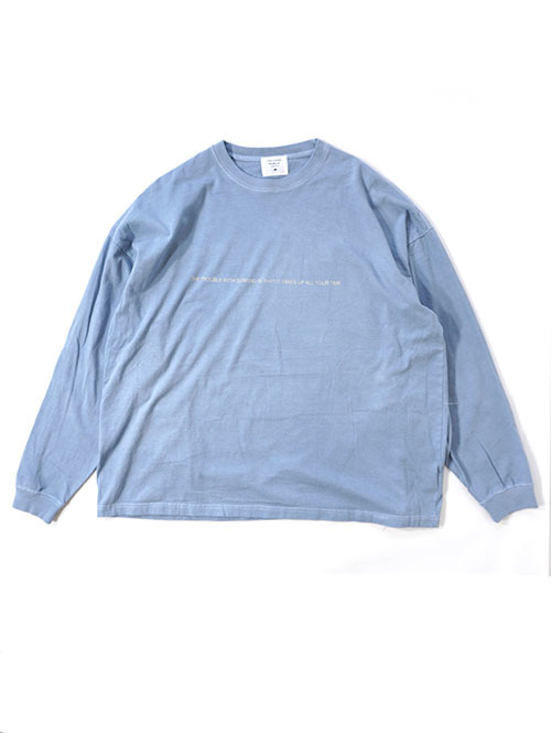 SALVAGE PUBLIC Surfing Pigment L/S Tee - Ocean Blue