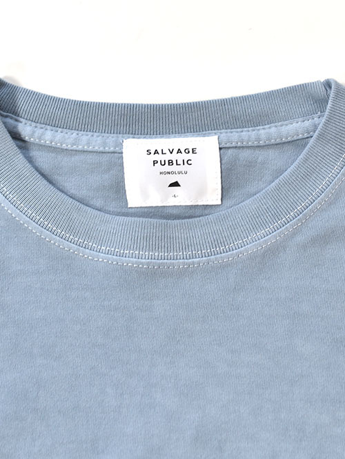 SALVAGE PUBLIC Surfing Pigment L/S Tee - Ocean Blue