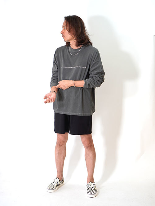 SALVAGE PUBLIC Surfing Pigment L/S Tee - Vintage Black