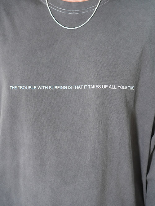 SALVAGE PUBLIC Surfing Pigment L/S Tee - Vintage Black