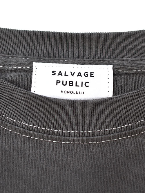 SALVAGE PUBLIC Surfing Pigment L/S Tee - Vintage Black