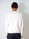 REMI RELIEF SP Vintage 加工裏毛クルーネック - Off White