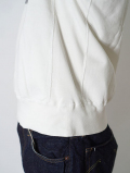 REMI RELIEF SP Vintage 加工裏毛クルーネック - Off White