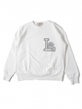 REMI RELIEF SP Vintage 加工裏毛クルーネック - Off White