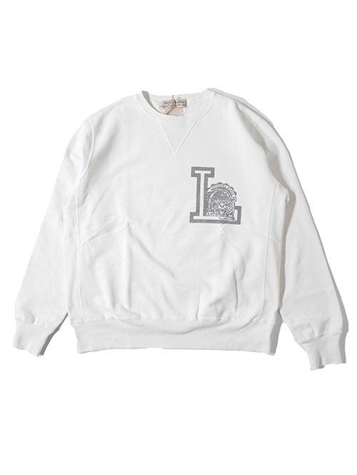 REMI RELIEF SP Vintage 加工裏毛クルーネック - Off White
