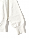 REMI RELIEF SP Vintage 加工裏毛クルーネック - Off White