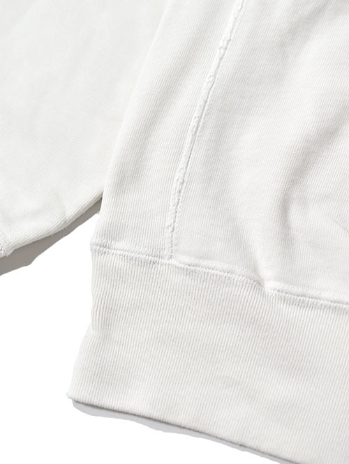REMI RELIEF SP Vintage 加工裏毛クルーネック - Off White