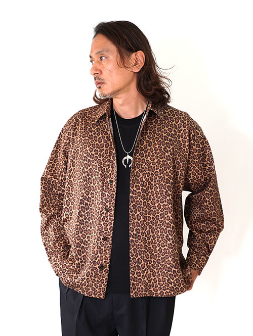 ILL ONE EIGHTY LEOPARD PLEAT SHIRT