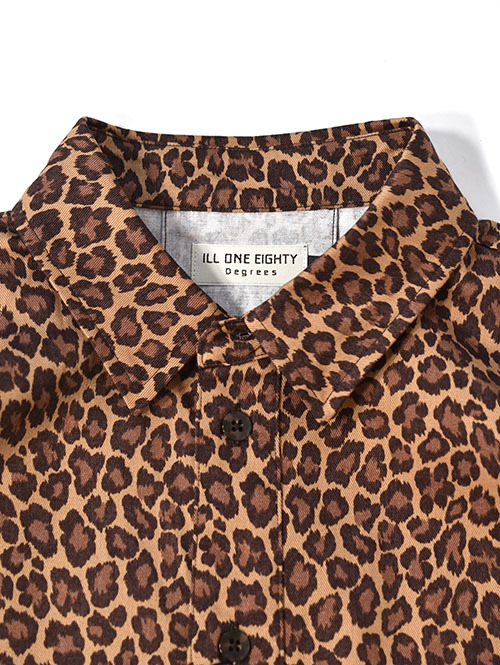 ILL ONE EIGHTY LEOPARD PLEAT SHIRT