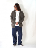MALIBU FARM SAFARI掲載 SHAGGY KNIT CARDIGAN - Gray