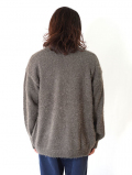 MALIBU FARM SAFARI掲載 SHAGGY KNIT CARDIGAN - Gray