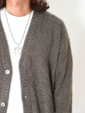 MALIBU FARM SAFARI掲載 SHAGGY KNIT CARDIGAN - Gray
