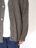 MALIBU FARM SAFARI掲載 SHAGGY KNIT CARDIGAN - Gray