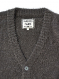 MALIBU FARM SAFARI掲載 SHAGGY KNIT CARDIGAN - Gray