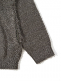 MALIBU FARM SAFARI掲載 SHAGGY KNIT CARDIGAN - Gray