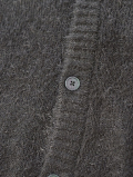 MALIBU FARM SAFARI掲載 SHAGGY KNIT CARDIGAN - Gray