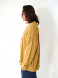 MALIBU FARM SAFARI掲載 SHAGGY KNIT CARDIGAN - Mastard