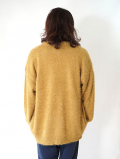 MALIBU FARM SAFARI掲載 SHAGGY KNIT CARDIGAN - Mastard