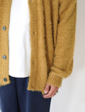 MALIBU FARM SAFARI掲載 SHAGGY KNIT CARDIGAN - Mastard