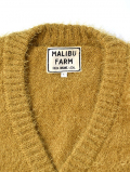 MALIBU FARM SAFARI掲載 SHAGGY KNIT CARDIGAN - Mastard
