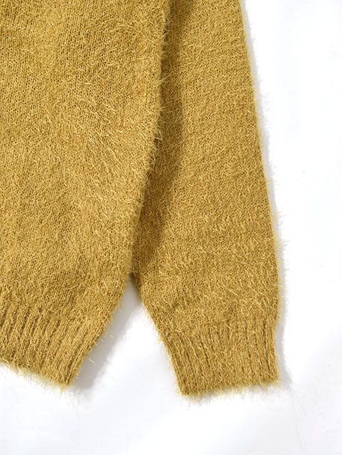 MALIBU FARM SAFARI掲載 SHAGGY KNIT CARDIGAN - Mastard