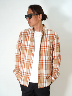 NORTH FACE  USA ネルチェックシャツ - Beige