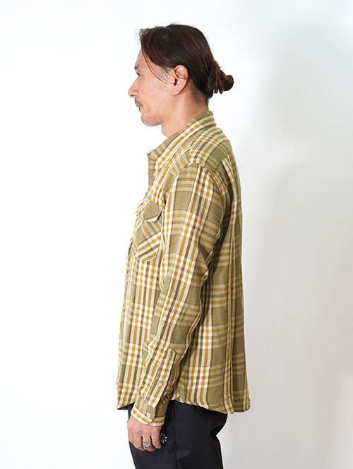 LEVI'S VINTAGE CLOTHING Flannel Shirts（Olive）