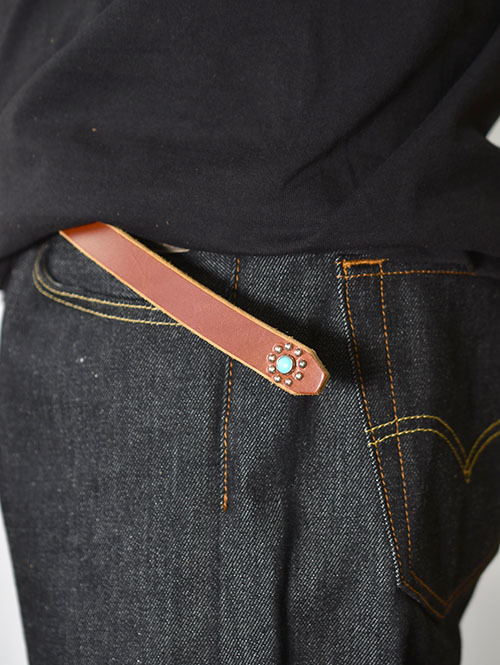 HTC 25周年記念 1POINT  END   FLOWER STONE  0. 75(L.Brown/Turquoise)