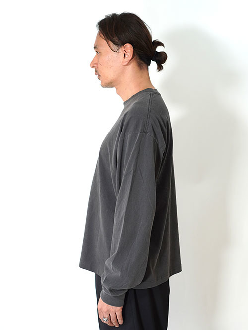 LOS ANGELES APPAREL カスタム 6.5oz ヘビーウエイト ロングスリーブTシャツ - Vintage Black