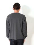 LOS ANGELES APPAREL  カスタム 6.5oz ヘビーウエイト ロングスリーブTシャツ - Vintage Black