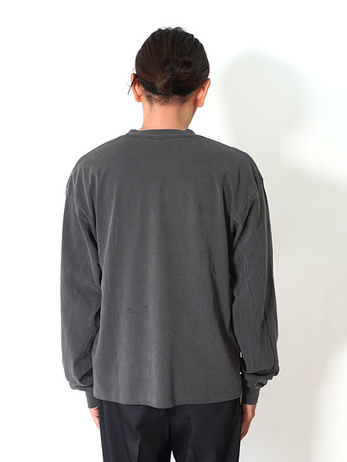 LOS ANGELES APPAREL カスタム 6.5oz ヘビーウエイト ロングスリーブTシャツ - Vintage Black