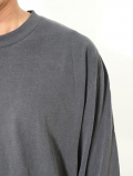 LOS ANGELES APPAREL  カスタム 6.5oz ヘビーウエイト ロングスリーブTシャツ - Vintage Black