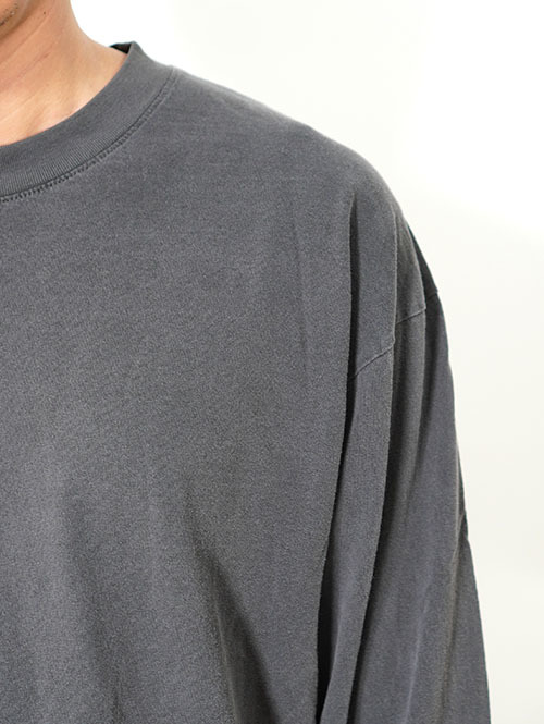 LOS ANGELES APPAREL カスタム 6.5oz ヘビーウエイト ロングスリーブTシャツ - Vintage Black