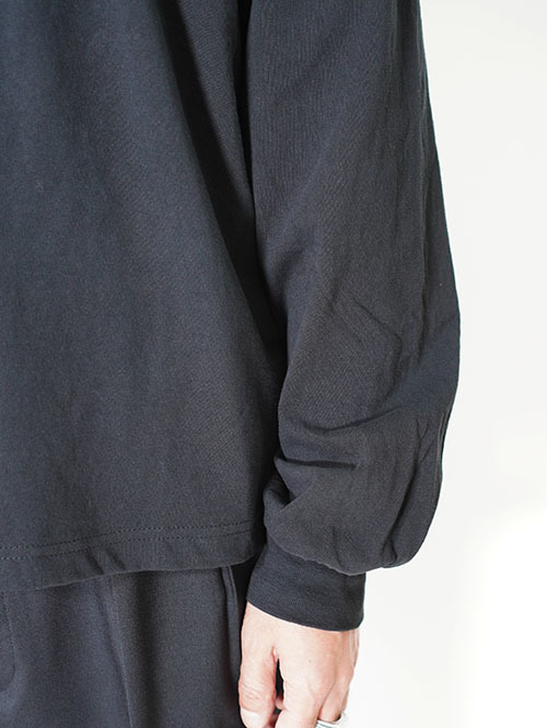 LOS ANGELES APPAREL カスタム 6.5oz ヘビーウエイト ロングスリーブTシャツ - Black