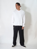 LOS ANGELES APPAREL  カスタム 6.5oz ヘビーウエイト ロングスリーブTシャツ - White