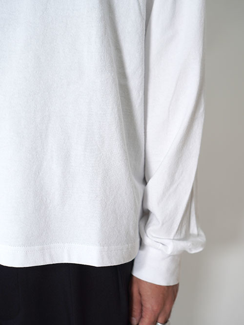 LOS ANGELES APPAREL  カスタム 6.5oz ヘビーウエイト ロングスリーブTシャツ - White