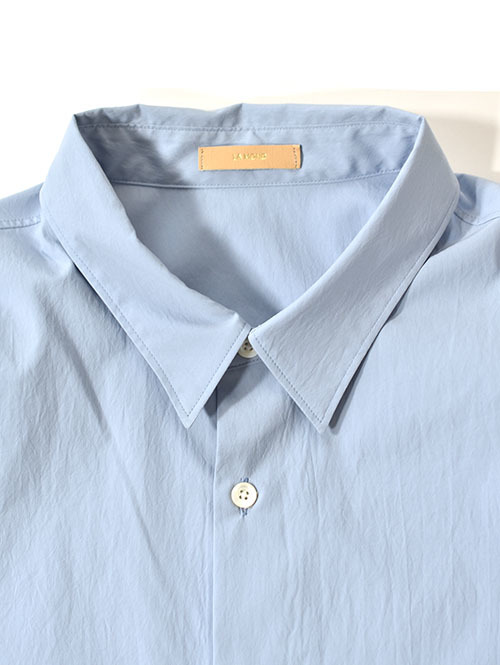 LA MOND COTTONY CREASED SHIRT - Aqua Blue