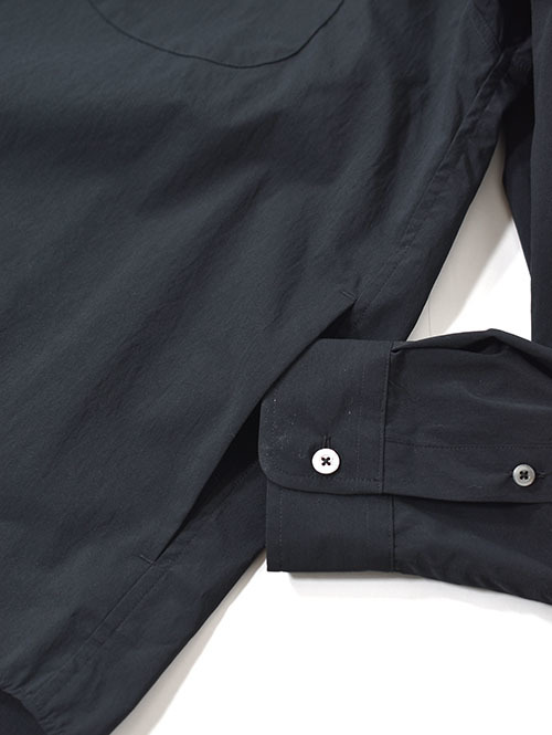 LA MOND COTTONY CREASED SHIRT - Black