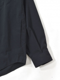 LA MOND  COTTONY CREASED SHIRT - Black